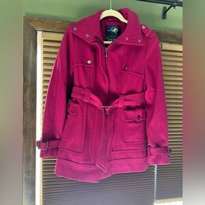 Magenta 💝 wool coat - gorgeous 🤩